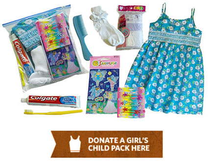 Donate a Girls pack for a needy child in Haiti here. 