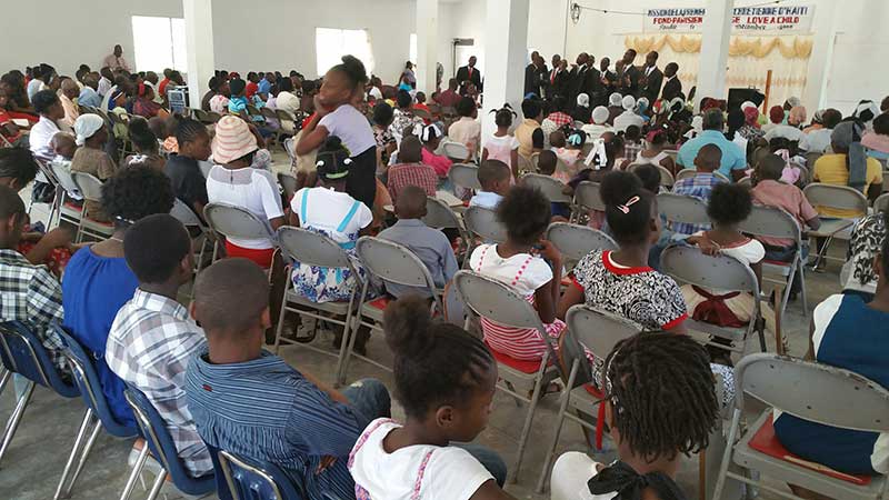 Sunday service in Fond Parisien: 6-14-2015  2:00 PM