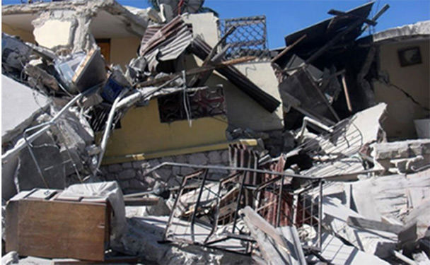 Devastation from the Haitian Earthquake.