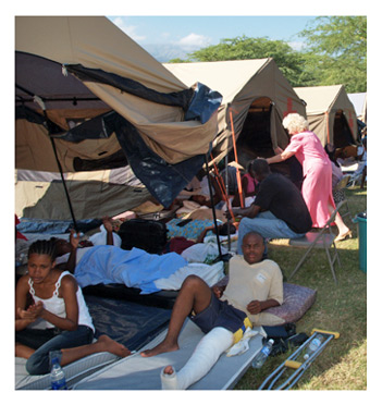 Cope Hope - where many of the people of Miracle Village were treated after the Earthquake.
