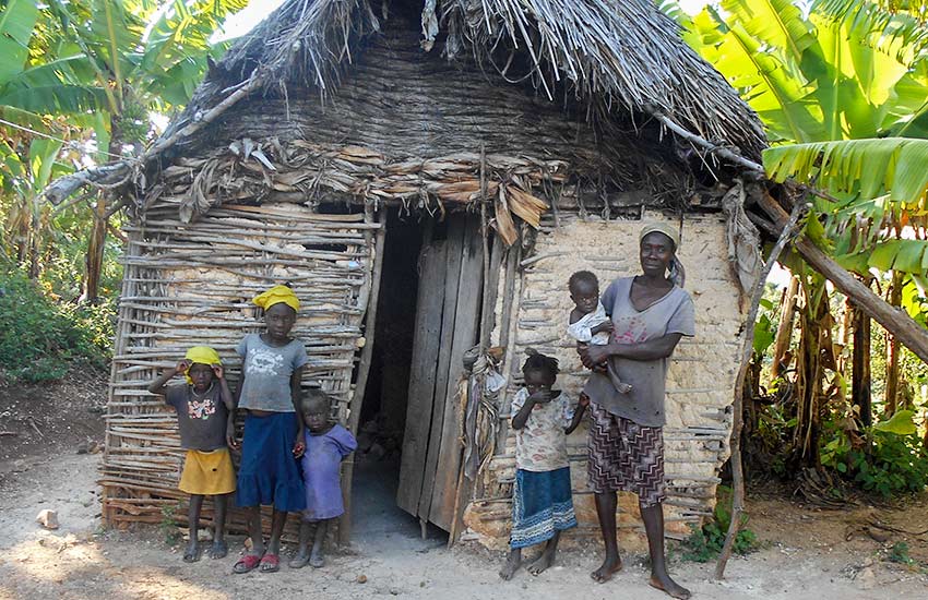 These poor children are growing up in Haiti, struggling to survive.