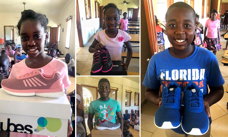 Donation of Sports Shoes for our Children:  12-23-18  6:25 PM