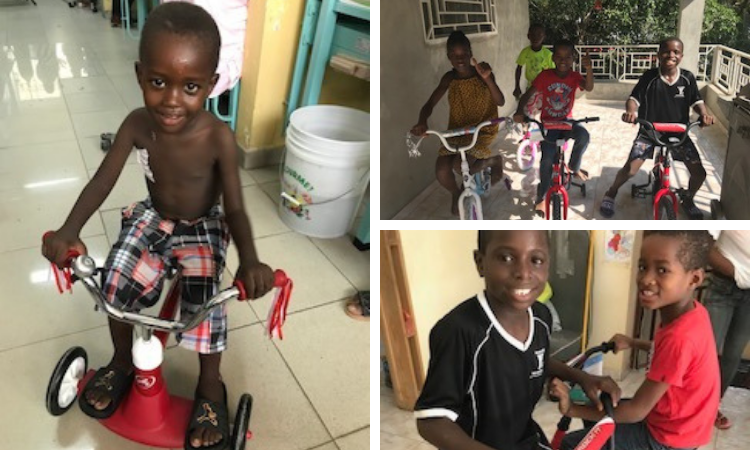 Children Blessed with New Bikes: 2-15-19 8:10 AM