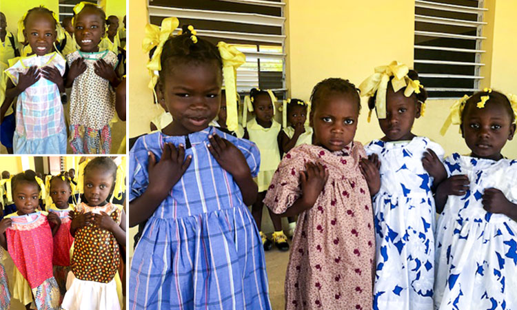 Donation of Cute Dresses for some Haitian Girls:  2-6-19  9:30 AM