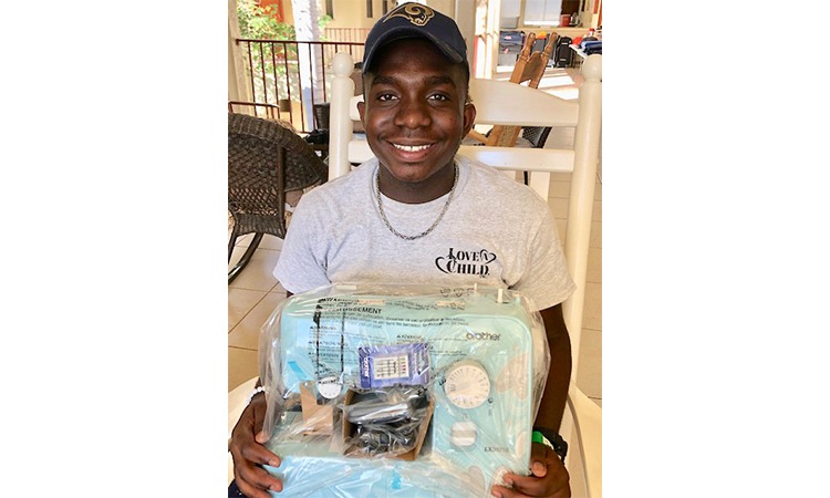 Jean Edwouard is Headed to Sewing School!