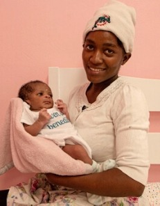 New Mother with Baby - Love A Child Birthing Center in Haiti